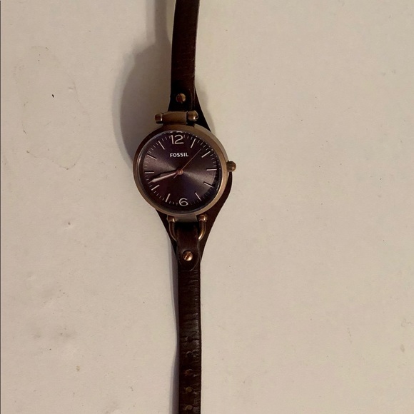 Brown Leather Fossil Watch - Picture 2 of 3